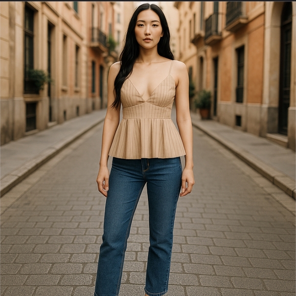 Zara Tops - Zara NWT Pleated Poplin Top